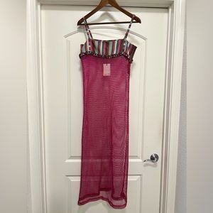 NWT Anim Miza Fishnet Beach Cover Up / Dress